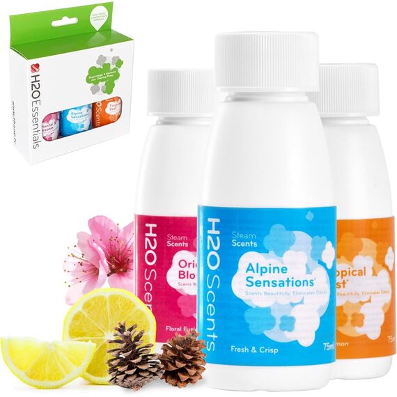 Thane H2O Dampfreiniger Duftzusatz (3er-Pack) – Citrus Duftstoff für H2O X5, HD & Steam FX – Frische für Teppiche & Hartböden (3 x 75 ml)