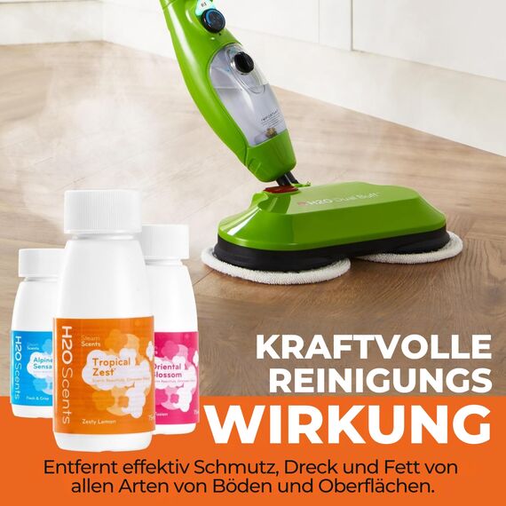 Thane H2O Dampfreiniger Duftzusatz (3er-Pack) – Citrus Duftstoff für H2O X5, HD & Steam FX – Frische für Teppiche & Hartböden (3 x 75 ml)