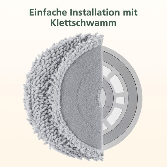 8 Stück qrevo Wischtücher kompatibel mit Roborock Saros 10R/ Qrevo/Qrevo Master/Qrevo Slim/Qrevo MaxV/Qrevo Curve/Qrevo Pro/Qrevo S Saugroboter, Waschbare und Wiederverwendbare Mikrofaser Wischmopps