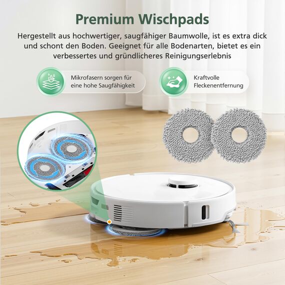 28 Stück Qrevo Curv Zubehör kompatibel mit Roborock Qrevo Curv/Curv s5x/ qrevo S5V/Qrevo Edge S5A Rboter-Staubsauger, 4 Rollenbürste, 4 HEPA-Filter, 6 Staubbeutel, 6 Wischtücher, 6 Seitenbürsten