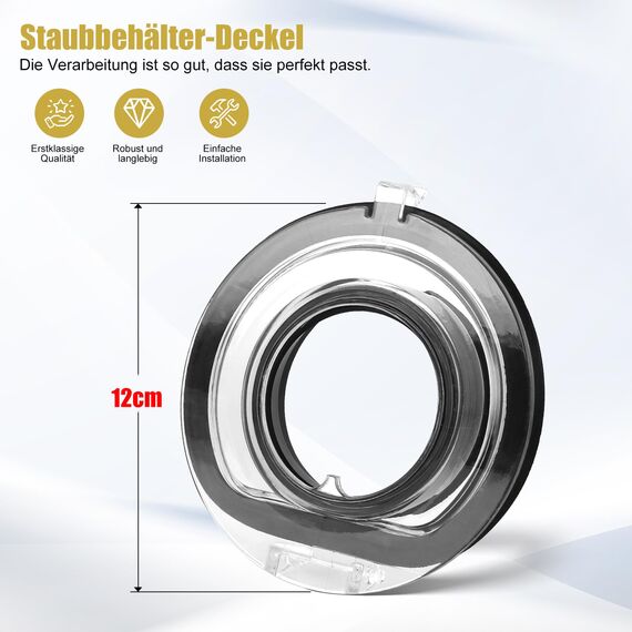 Staubbehälter Deckel für Dyson V10 V11 V15 SV12 SV14 SV15 SV22 Staubsauger Zubehör, Behälter Ersatzteile mit Schalterhalter