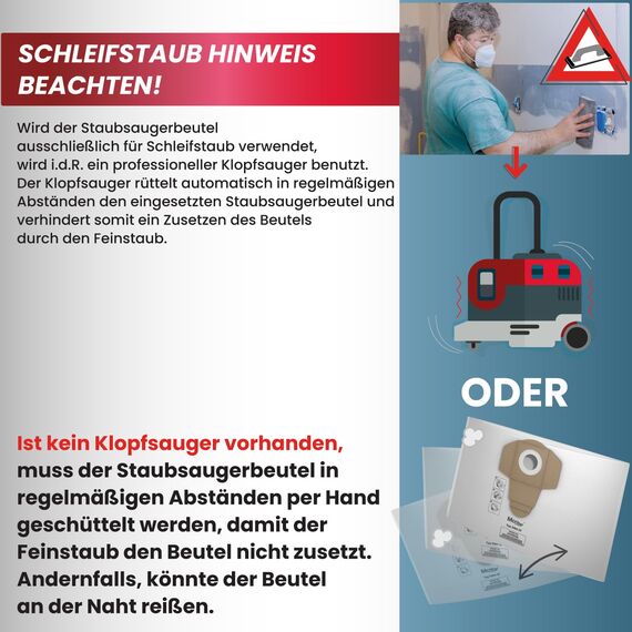 McFilter I 20 Staubsaugerbeutel 20l kompatibel mit ALLEN Einhell Staubsauger, geeignet für Einhell TC-VC 1820 Schmutzfangsack, Zubehör f. Nass-Trockensauger, Industriesauger I Beutel-Typ DSM 37