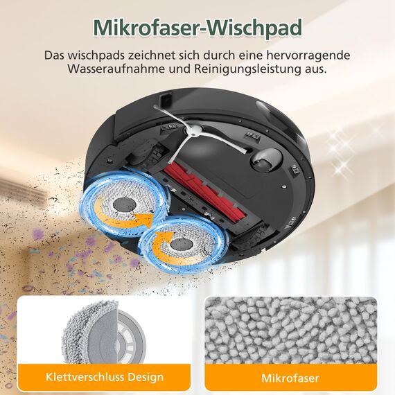 isinlive 26 Stück Zubehör Ersatzteile für Roborock Qrevo Pro/Qrevo S/Qrevo MaxV Saugroboter, 2 Rollenbürste, 4 HEPA-Filter, 6 Staubbeutel, 6 Wischtücher, 6 Seitenbürsten, 1 Reinigungsbürste