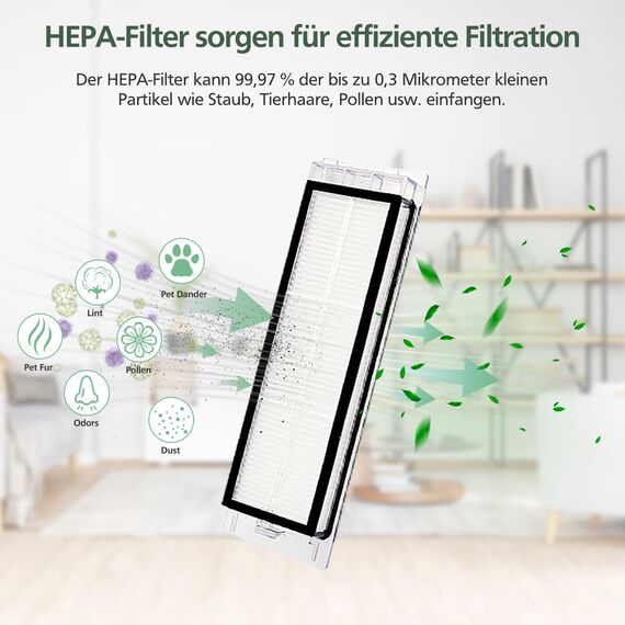 20pcs Q Revo Zubehör kompatibel mit Roborock Q Revo Rboter-Staubsauger, 2 Rollenbürste, 4 HEPA-Filter, 4 Staubbeutel, 4 Mikrofaser-Pads, 4 Seitenbürsten, 1 Schraubendreher