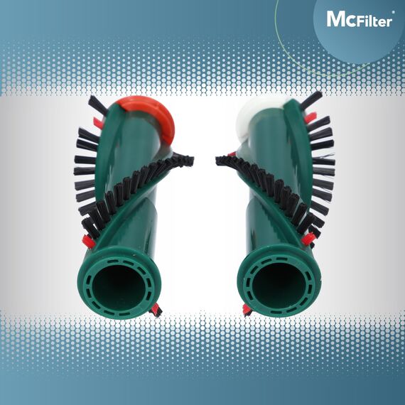 McFilter I 2 Ersatzbürsten geeignet für Vorwerk EB 340 350 351 EB340 EB350 EB351 Elektrobürste für Staubsauger I kompatibel mit Kobold und Tiger VK und VT