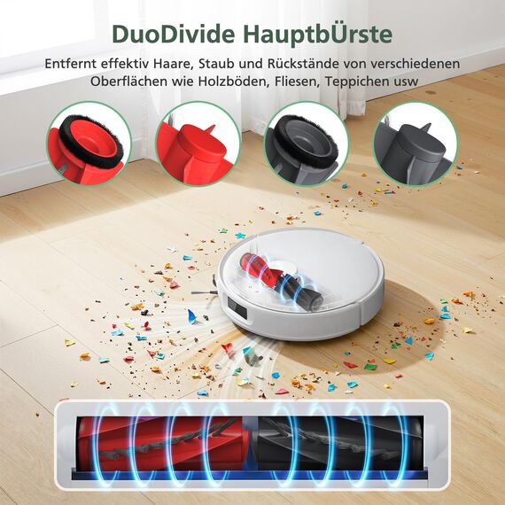 28 Stück Qrevo Curv Zubehör kompatibel mit Roborock Qrevo Curv/Curv s5x/ qrevo S5V/Qrevo Edge S5A Rboter-Staubsauger, 4 Rollenbürste, 4 HEPA-Filter, 6 Staubbeutel, 6 Wischtücher, 6 Seitenbürsten