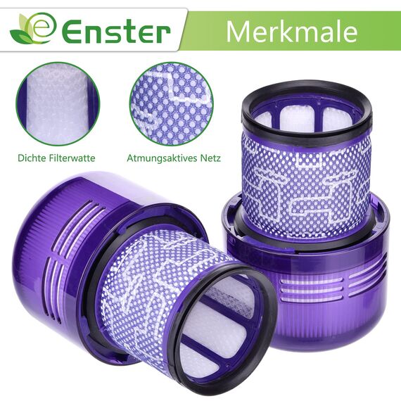 V11 Filter für Dyson 3 Stück Ersatz Filter für Dyson V11 Waschbar Filter für Dyson V11 SV14 Animal Drehmomentantrieb Komplett Staubsauger Ersetzen Sie # DY-970013-02