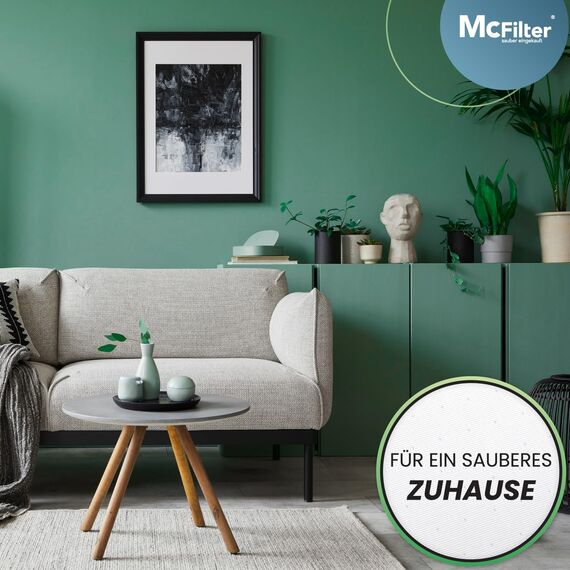 McFilter I 2 Ersatzbürsten geeignet für Vorwerk EB 340 350 351 EB340 EB350 EB351 Elektrobürste für Staubsauger I kompatibel mit Kobold und Tiger VK und VT