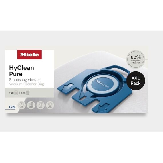Miele Original Zubehör - Hygiene XXL-Pack GN HyClean 30 / Passend für den Classic C1 / Maximale Lufthygiene / 16 Staubsauger / 4 Motorschutzfilter / 1 HEPA Filter (11798520)