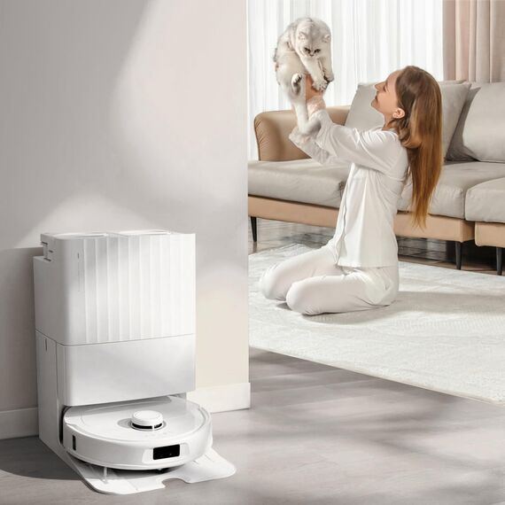 8 Stück Wischtücher für Roborock Q Revo/Qrevo S/Qrevo Pro/Qrevo Master/Qrevo Edge/Qrevo Curv/Qrevo Slim/S5V/QV 35A 35S/QR 598 798/Saros 10R/Z70 Saugroboter, Wiederverwendbar und Waschbar Ersatztuch