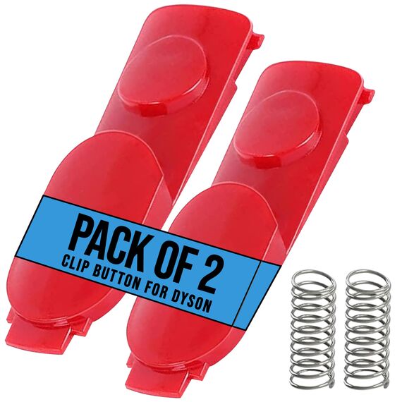 REELLEO V11 V10 Schalter Verstärkt, Ersatzteile Trigger Reparieren Knopf für Dyson Staubsauger mit Schraubenzieher (2 Dyson Clip-Tasten)