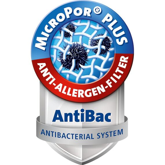 Swirl MX 93 MicroPor Plus Staubsaugerbeutel für Moulinex Staubsauger, Anti-Allergen-Filter, 4 Stück inkl. Filter (Pack of 3)