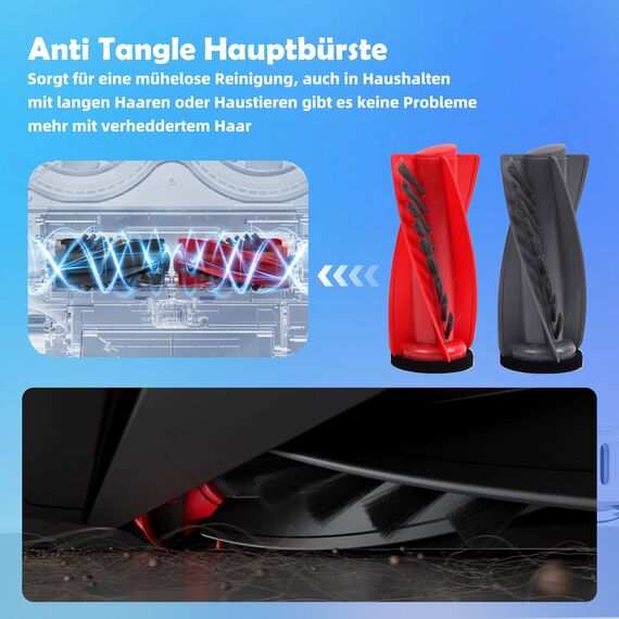 Spofan Zubehör Ersatz für Roborock Saros 10R, Qrevo CurvX, Qrevo Curv 2 Pro/2 ProX Saugroboter, 1 Hauptbürste, 4 Seitenbürsten, 4 HEPA Filter, 4 Wischtücher, 4 Staubbeutel, 1 Reinigungsbürste