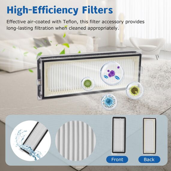 VIEWALL QV 35A Zubehör für Roborock QV 35A/QV 35S/QR 598/QR 798 Staubsauger 1 Hauptbürsten,4 HEPA-Filter,4 Staubbeutel,4 Wischtücher,4 Seitenbürsten,1 Bürste,1 Schraubendreher,19 pcs Ersatzteilset