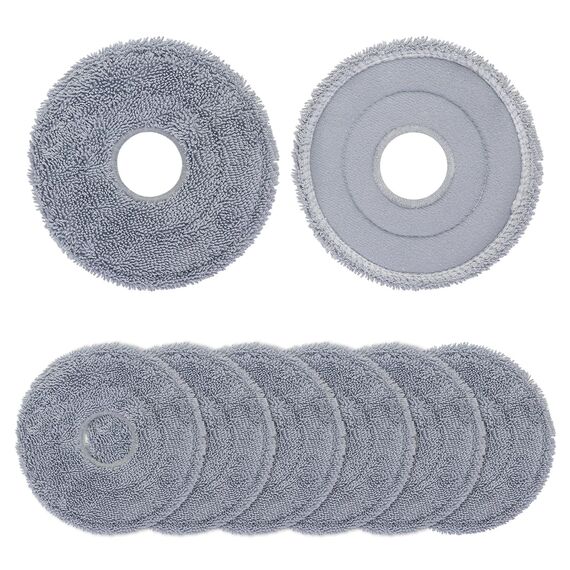 8 Stück Wischtücher für Roborock Saros 10R/Z70/20, Q Revo/Qrevo S/Qrevo Pro/Qrevo Master/Qrevo Edge/Qrevo Curv/2 Pro/Qrevo Slim/QV 35A 35S/QR 598/798/S5V Saugroboter, Mikrofaser Wischpad Zubehör