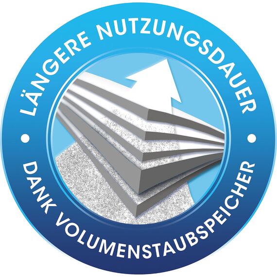 Swirl S 62 EcoPor Staubsaugerbeutel (4 Beutel), reißfeste Staubbeutel für einige Siemens & Bosch Staubsauger, 99,9% Filterung von Hausstaub & allergenem Feinstaub