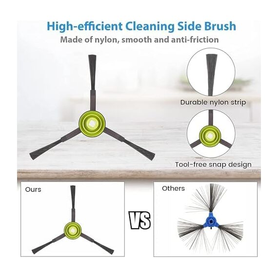 KGC 18 Stück Ersatzteile Zubehör für Ecovacs Deebot N8 N8 Pro N8 Pro+ T8 T8+ T8 AIVI T8 Max T9 T9+ Staubsauger, Enthalten 1Hauptbürste + 4Staubbeutel +3Filter + 6Seitenbürste + 4Wischtücher