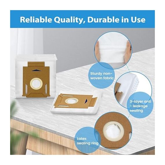 KGC 18 Stück Ersatzteile Zubehör für Ecovacs Deebot N8 N8 Pro N8 Pro+ T8 T8+ T8 AIVI T8 Max T9 T9+ Staubsauger, Enthalten 1Hauptbürste + 4Staubbeutel +3Filter + 6Seitenbürste + 4Wischtücher