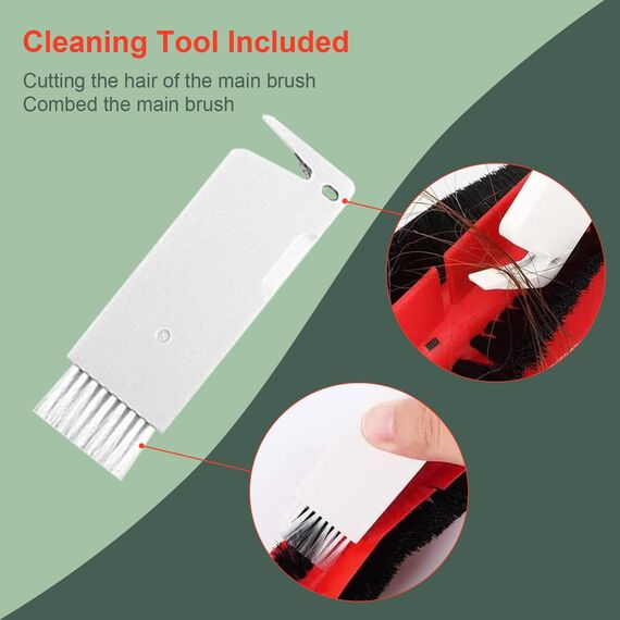 Ersatzteile für Xiaomi Roborock Staubsauger S5 Max S6 Max S6 Pure S6 MaxV S50 S51 S55 S60 S65 S5 S6, Zubehör-Kit Hauptbürste, Seitenbürste, HEPA Filter, Reinigungswerkzeug