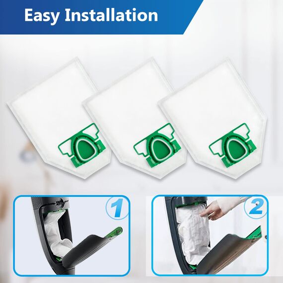 ROMIVO Staubsaugerbeutel kompatibel mit Vorwerk Kobold VK200 FP200, 5 lagig Microvlies Staubbeutel, Premuim Beutel geeignet für Vorwerk Kobold VK 200 FP 200 (mit 1 Bürste)