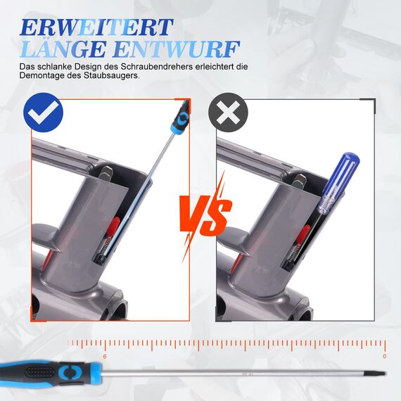 2 Stück V11 V10 Schalter Verstärkt, Metall Ersatzteile Trigger Reparieren Knopf für Dyson SV12 SV14 Staubsauger Zubehör mit Reparaturwerkzeugen