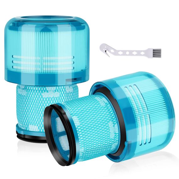 2 Stück Ersatzteile Filter für Dyson V15 V11 SV14 SV22 Detect Absolute Animal Extra Pro Torque Drive Akku Staubsauger Ersatzfilter, Compare to Part # 970013-02