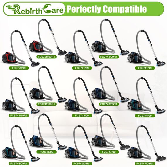 FC9745 Filter für Philips PowerPro Expert FC9741 FC9742 FC9743 FC9744 FC9745 FC9747 FC9729 Ersatzfilter für Philips 7000 Series Beutelloser Staubsauger PowerPro Expert FC97XX