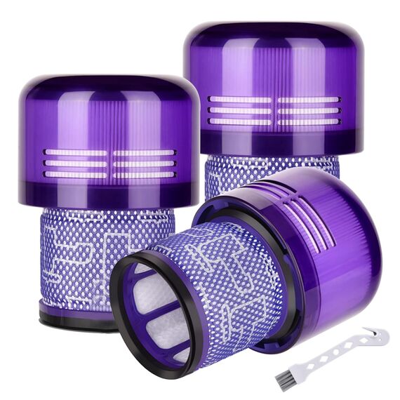 3 Stück Ersatzteile Filter für Dyson V11 V15 SV14 SV22 Absolute Animal Extra Pro Detect Torque Drive Akku Staubsauger Ersatzfilter, Compare to Part # 970013-02