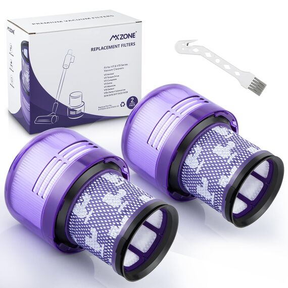 MXZONE V15 Filter für Dyson, 2 Stück Filter für Dyson V11 Absolute, Ersatzfilter V15 SV14 SV17 SV22 Animal Detect Extra Pro Detect Torque Drive Staubsauger Ersatzfilter, Ersetzen Sie DY-970013-02