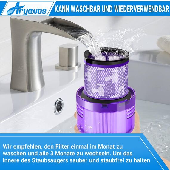 Filter für Dyson V15 V11 SV17 SV14 SV22 Staubsauger, 2 Stück Ersatzfilter Ersatzteile V11 Absolute Extra Pro, V15 Detect Animal Torque Drive Total Clean für Dyson Ersetzen Sie 970013-02 & 97001302
