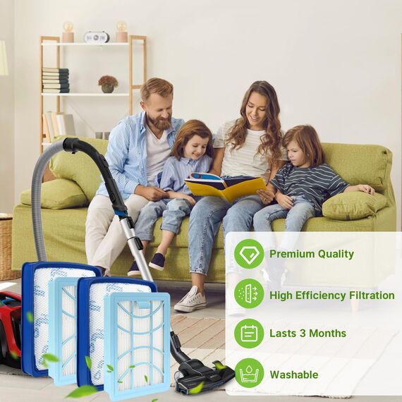 FC9745 Filter für Philips PowerPro Expert FC9741 FC9742 FC9743 FC9744 FC9745 FC9747 FC9729 Ersatzfilter für Philips 7000 Series Beutelloser Staubsauger PowerPro Expert FC97XX