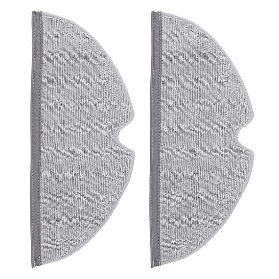 2 Stück Wischtücher für Roborock S5 Max S50 S55 S6 S6 MaxV S6 Pure S4 S5 S50 S51 S55 S5 Max Q5 Pro Q5 Pro+ Q7 Q7+ Q7 Max Q8 Max Q8 Max+ - Mikrofaser Mopp Ersatz, Waschbar & Wiederverwendbar