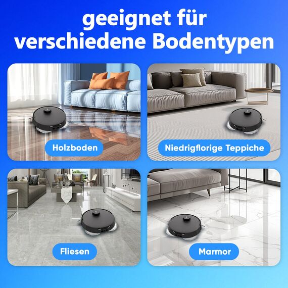 19 Stück Zubehörset für Ecovacs Deebot T30 Pro Omni / T30 Omni Saugroboter, Ersatzteile mit 1 Gummi-Hauptbürste, 3 HEPA-Filtern, 4 Staubbeuteln, 4 Wischpads, 6 Seitenbürsten und 1 Reinigungsbürste