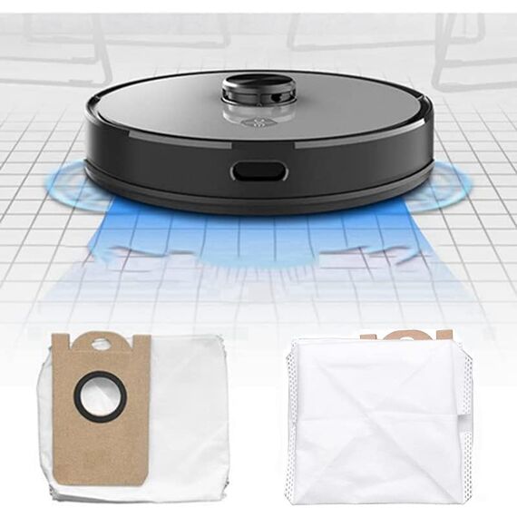 12 auslaufsichere Staubbeutel mit großer Kapazität für Proscenic M7 Pro M8 Pro M7 Max, für Neabot NoMo N1+, N1 Plus, N2, für AIRROBO T10+ Staubsauger
