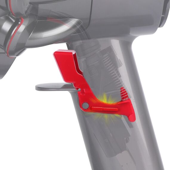 Verbesserter Triggerschalter-Knopf Ersatz für Dyson V10 V11 SV12 SV14 Staubsauger Trigger Teil, Schalter roter Netzschalter Taste Ausfall Reparatur Zubehör