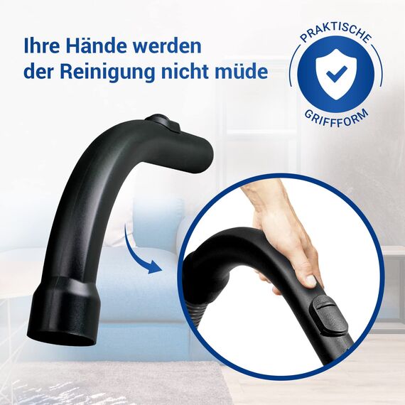 VIOKS Handgriff Griff Ersatz für Miеlе Handgriff Staubsauger 9442601 - Griffrohr 35mmØ passend für s8340 S381 Miеlе Staubsauger C1 C2 C3 S2 S4 S5 S6 S8 Compact Classic S8000 S6000 S5000 S4000