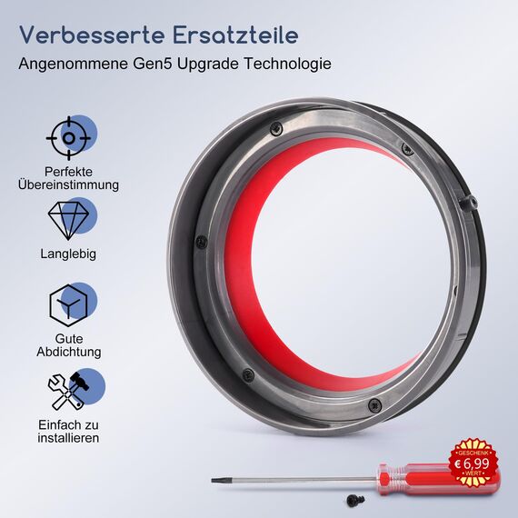 Verbesserter Dichtungsring für Dyson V11 V15 Gen5 Staubbehälter Ersatzteile, Dichtring des Staubeimer für Dyson SV14 SV15 SV17 SV22 Behälter Staubsauger Reparatur Teil Zubehör