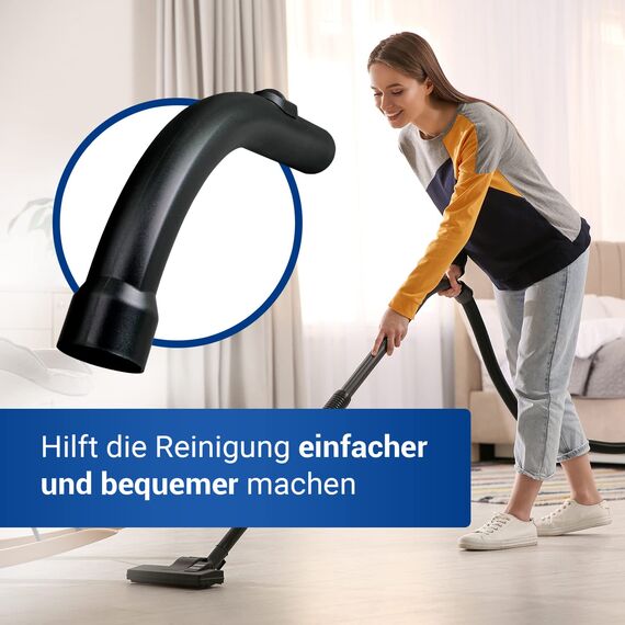 VIOKS Handgriff Griff Ersatz für Miеlе Handgriff Staubsauger 9442601 - Griffrohr 35mmØ passend für s8340 S381 Miеlе Staubsauger C1 C2 C3 S2 S4 S5 S6 S8 Compact Classic S8000 S6000 S5000 S4000