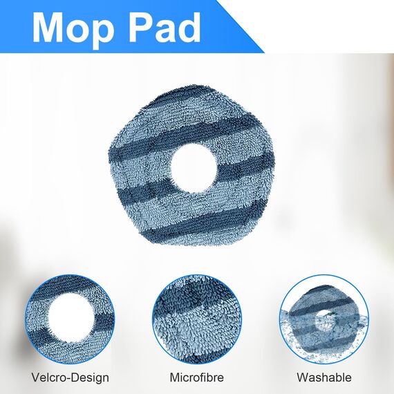 Fixbetter Zubehörset für eufy X10 Pro Omni Roboterstaubsauger, 1 Hauptbürste, 2 HEPA-Filter, 4 Wischtücher, 2 Staubbeutel, 2 Seitenbürsten, 1 Reinigungsbürste