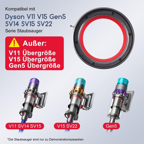 Verbesserter Dichtungsring für Dyson V11 V15 Gen5 Staubbehälter Ersatzteile, Dichtring des Staubeimer für Dyson SV14 SV15 SV17 SV22 Behälter Staubsauger Reparatur Teil Zubehör