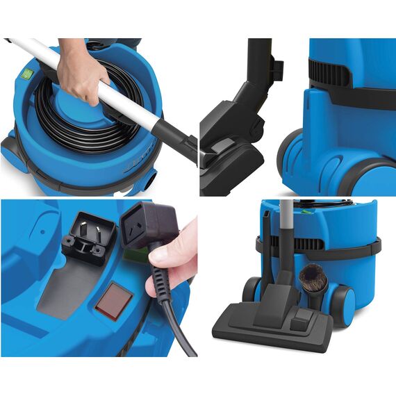 Numatic 900140/JVP180-11 Boden-Staubsauger James (620 Watt, 72db), Blau