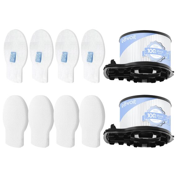 Levoit Originaler 2 Pack Ersatz-HEPA-Filter für AERO Akku Staubsauger, 99,999 Prozent HEPA-Effizienz für Allergiker Tierbesitzer, Filterleistung für 4 Vormotorefilter und 2 Nachmotorefilter