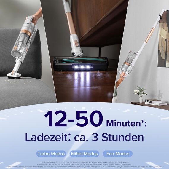 Levoit Originaler Ersatzbatterie für LVAC 200 Gold Akku Staubsauger, Laufzeit von 12 bis zu 50 Minuten, Ladezeit 3-4 Stunden, 2200mAh Lithium-Batterien