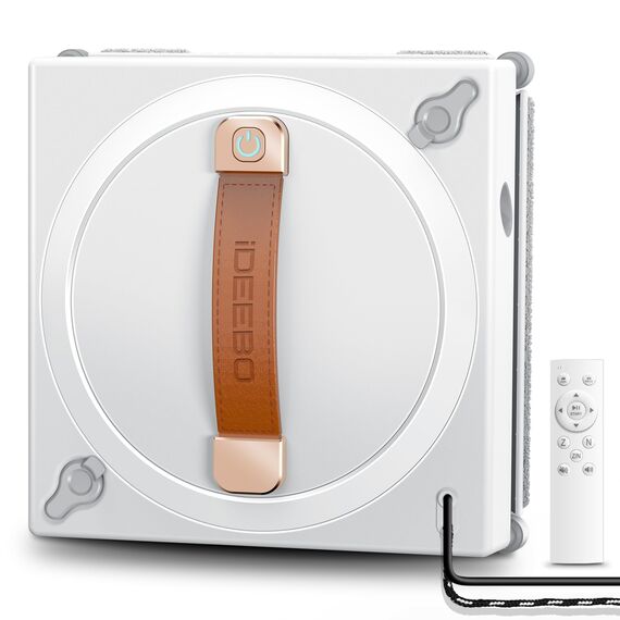 iDEEBO G500A Fensterputzroboter, Fensterroboter mit 2-Fach Sprühsystem, Auto Wegplanung mit 100ML Tank für alle Arten von Fenstern geeignet