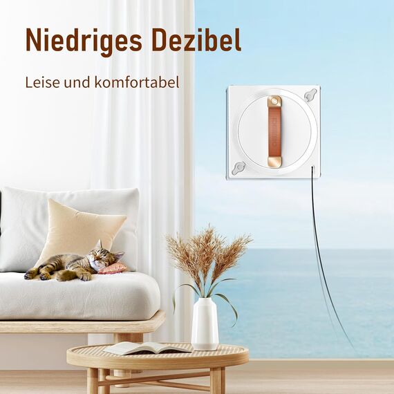 iDEEBO G500A Fensterputzroboter, Fensterroboter mit 2-Fach Sprühsystem, Auto Wegplanung mit 100ML Tank für alle Arten von Fenstern geeignet