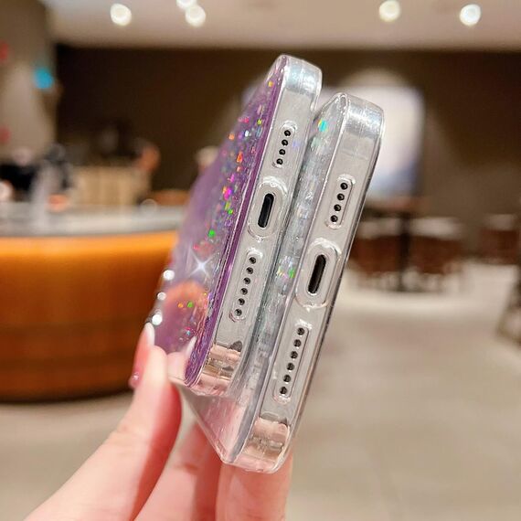 Tivenfezk Nadoli für Samsung Galaxy A12 4G/5G Herz Hase Versteckt Ständer Hülle,Karikatur Glitzer Ständer Weiche Silikon Bling Durchsichtig Schutzhülle,Rosa