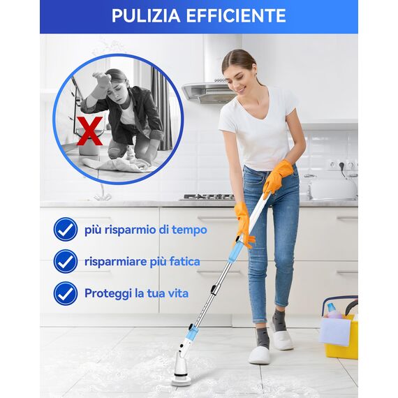 Elektrischer Spin Scrubber