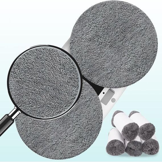 HIXZAP 10 Stück Mikrofaser-Ersatzpads für X1 Fensterreiniger, wiederverwendbar, maschinenwaschbar (10)