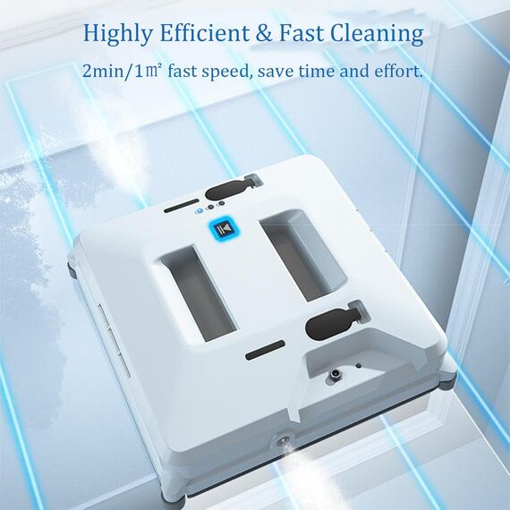 ExoticaBlend Fensterputzroboter, Kantenreinigungsmodus, 2-Fach Sprühsystem, Automatischer Fensterputzer Fernbedienung