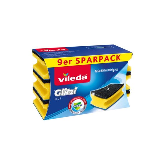 Vileda Topfreiniger, Schaum, Blau, 9er Pack